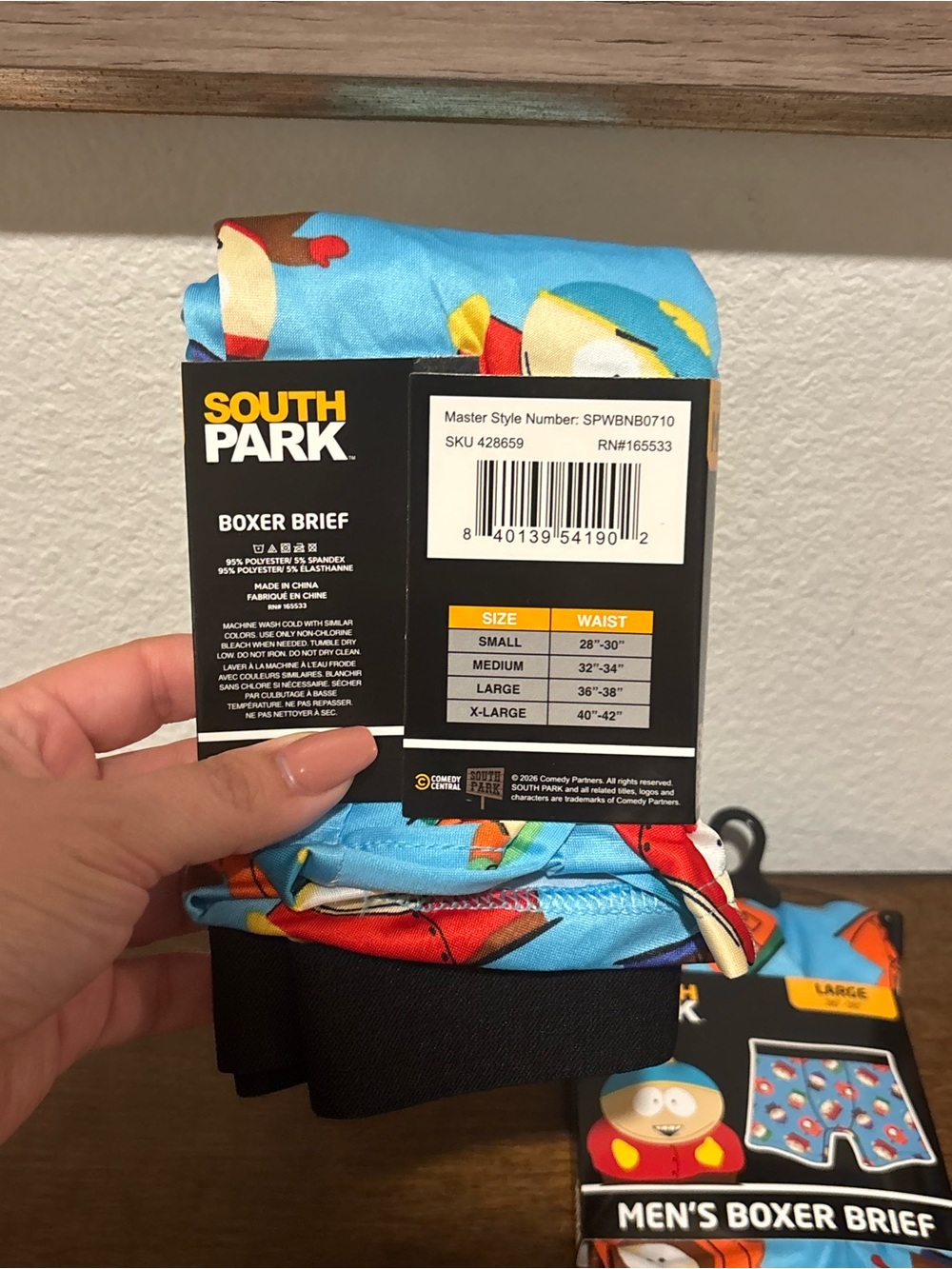 South Park Men's Boxer Briefs (1 piece-choose size) - Picture 3 of 5